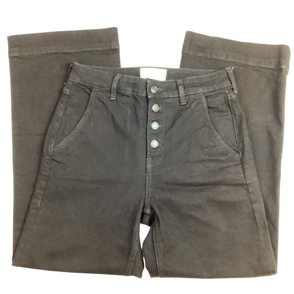 Everlane Wide Leg Jean Womens 28 Regular Black Cotton Blend Casual Denim Jeans - Picture 4 of 13